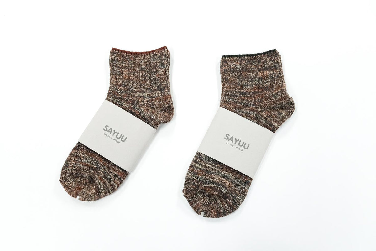 Silk Noil Socks by “SAYUU”
