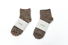 Silk Noil Socks by “SAYUU”