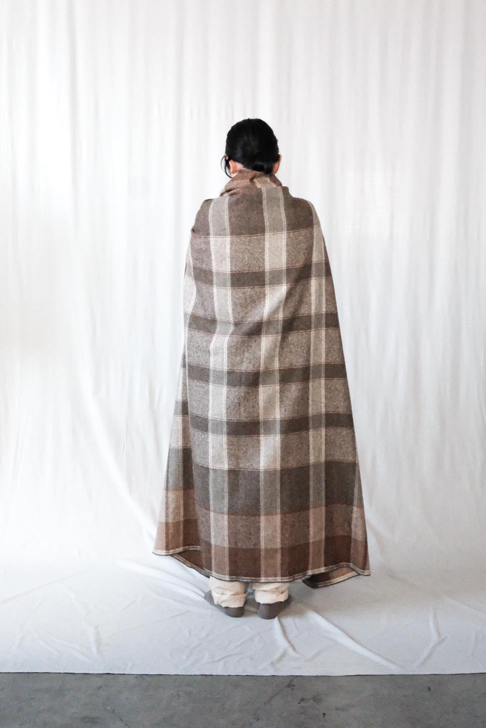Colored Co / Wool Blanket - Cacao