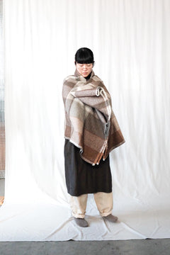 Colored Co / Wool Blanket - Cacao
