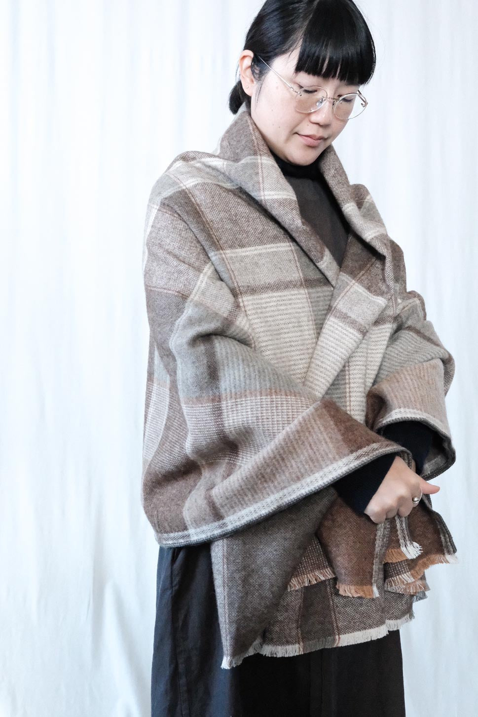 Colored Co / Wool Blanket - Cacao