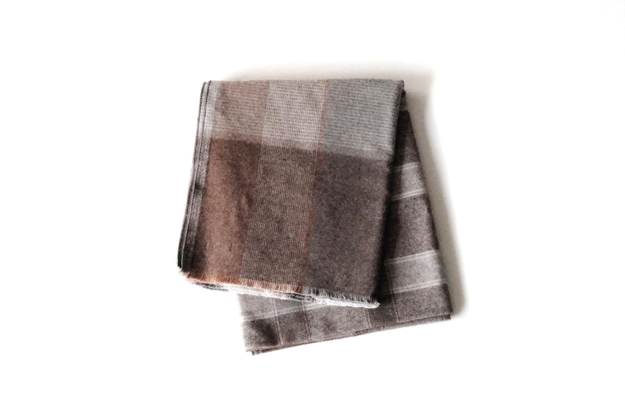 Colored Co / Wool Blanket - Cacao