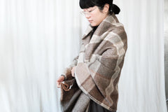 Colored Co / Wool Blanket - Cacao