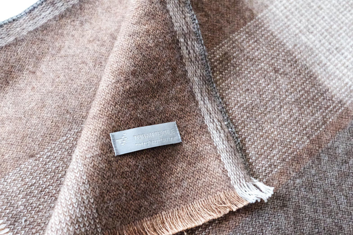 Colored Co / Wool Blanket - Cacao