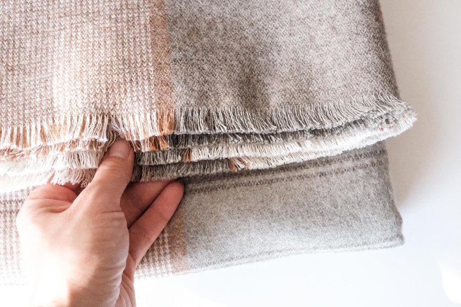 Colored Co / Wool Blanket - Soy