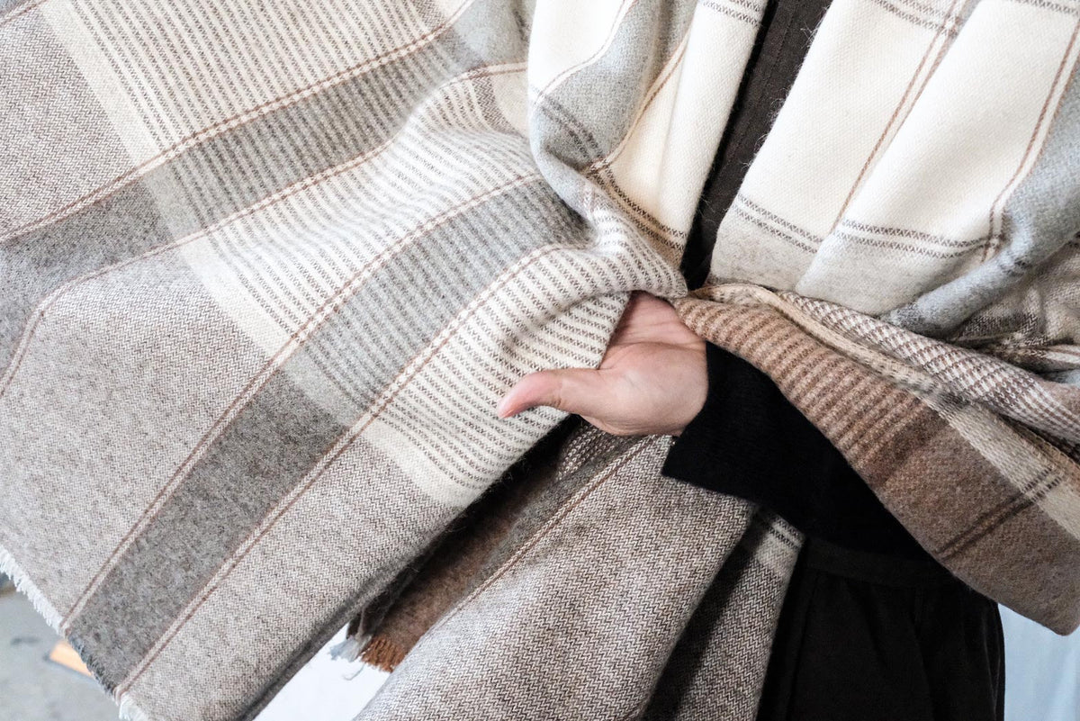 Colored Co / Wool Blanket - Soy