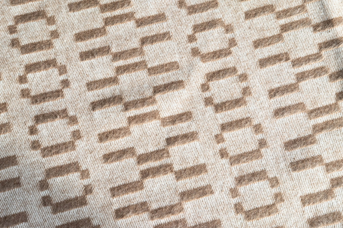 Organic Colored Cotton Blanket - Brown