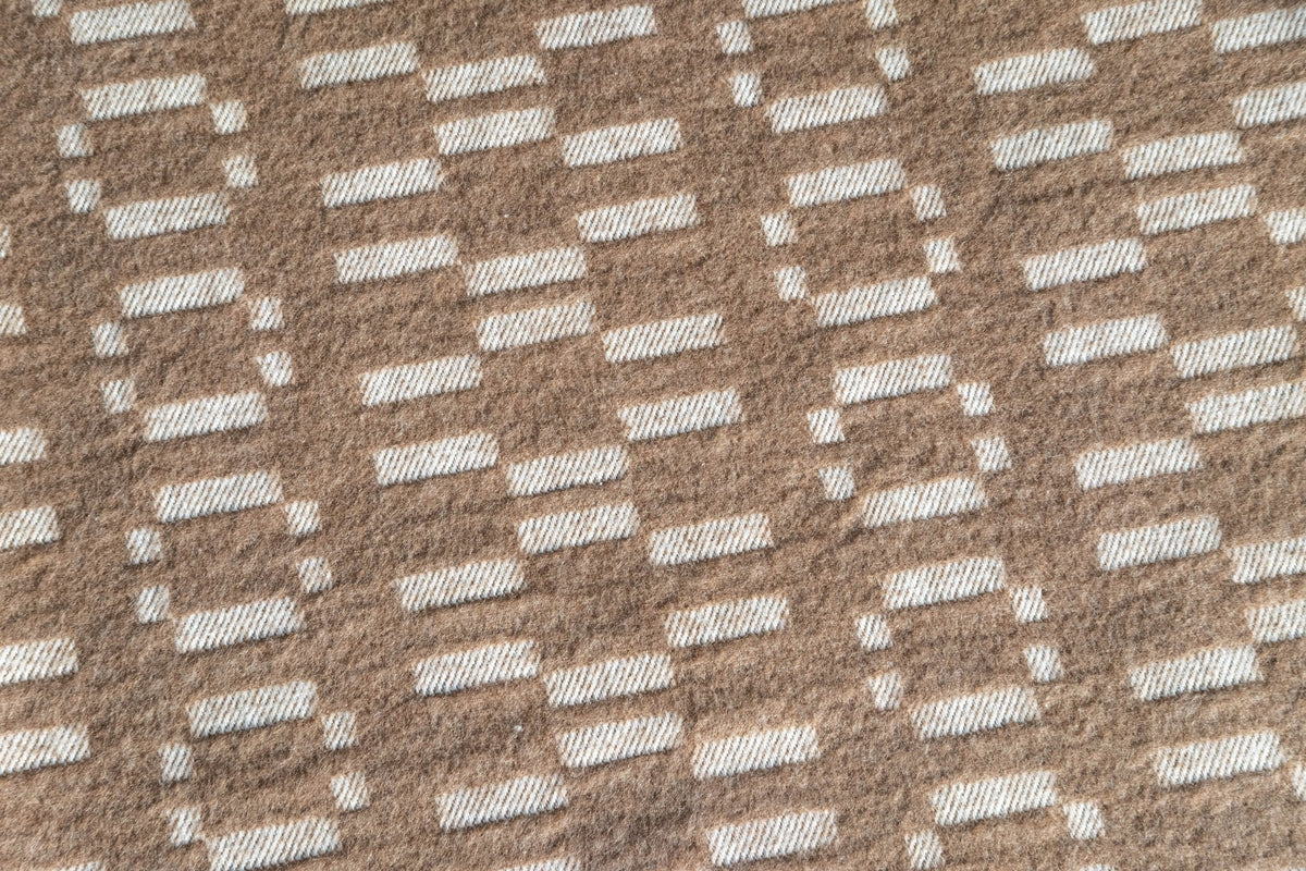 Organic Colored Cotton Blanket - Brown