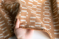 Organic Colored Cotton Blanket - Camel
