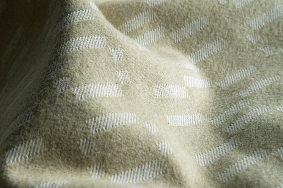 Organic Colored Cotton Blanket - Green