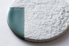 AROMA PLATE：ROUGH WHITE × MINT GREEN