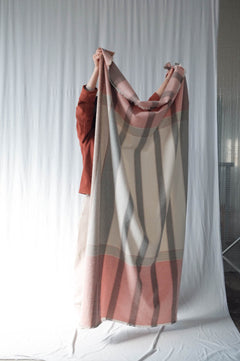Sashiko Organic Cotton Blanket (Zakuro)