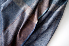 Sashiko Organic Cotton Blanket (Kuchinashi)