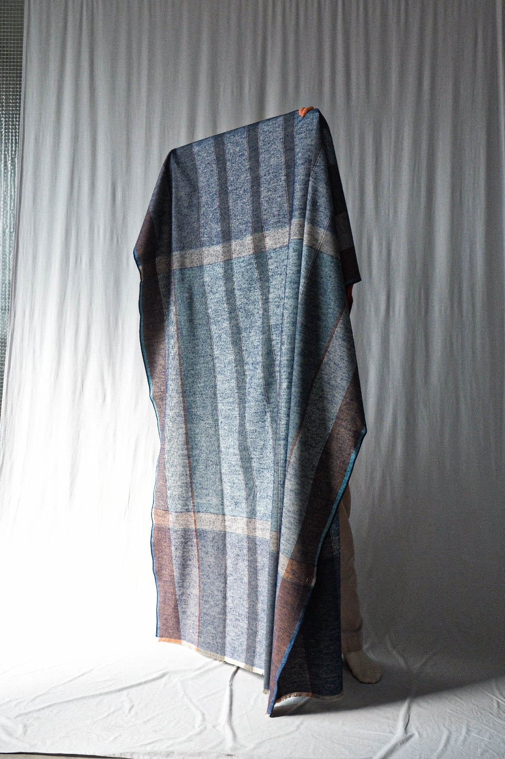 Sashiko Organic Cotton Blanket (Kuchinashi)