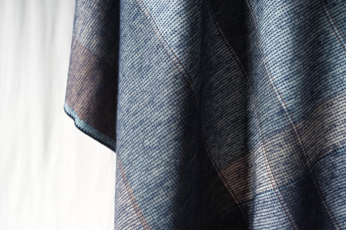 Sashiko Organic Cotton Blanket (Kuchinashi)