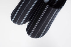 SASHIKO Stripe / Slippers - Black