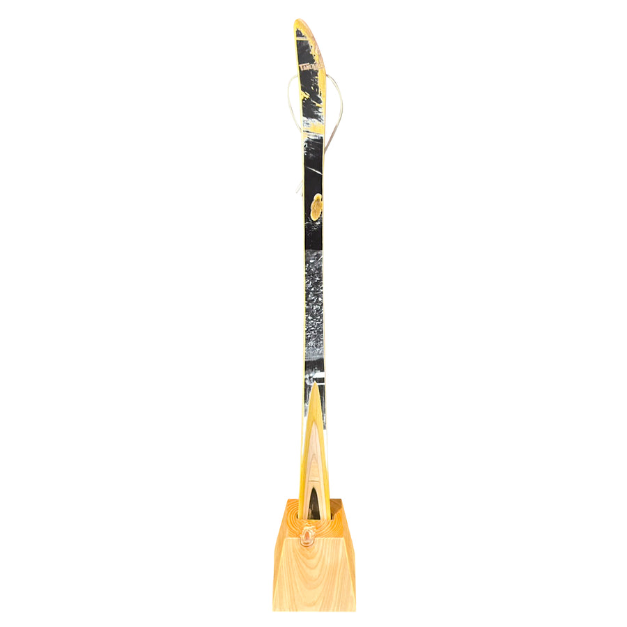 Shoehorn × Skateboard with Hinoki Stand - Black Yellow